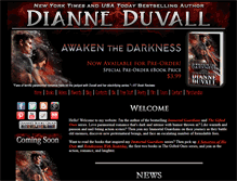 Tablet Screenshot of dianneduvall.com